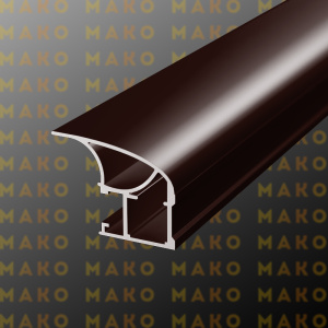 Профиль вертикальный асимметричный MS130 Коньяк (A07)